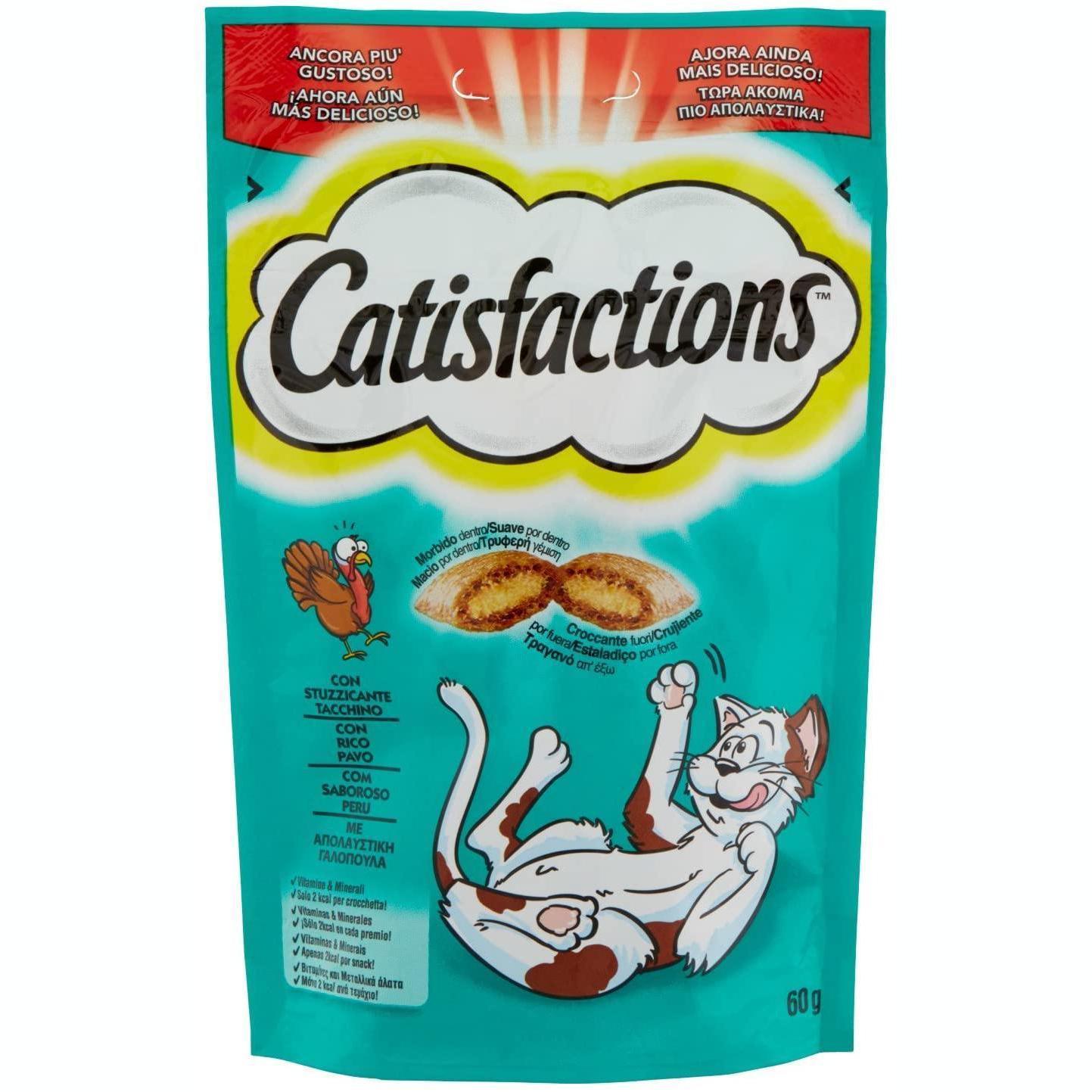 3x Catisfactions con Tacchino 60gr 3x Catisfactions con Tacchino 60gr